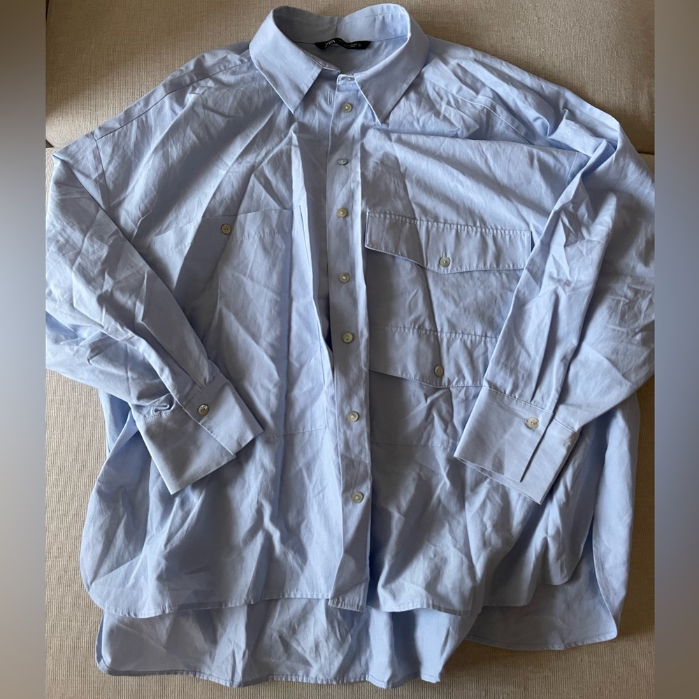 Zara oversized button up